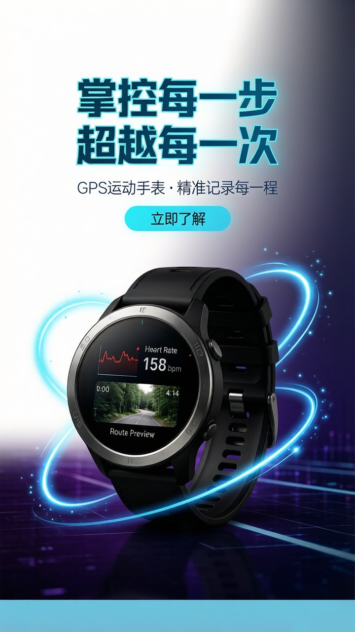 赛博朋克风智能手表展示