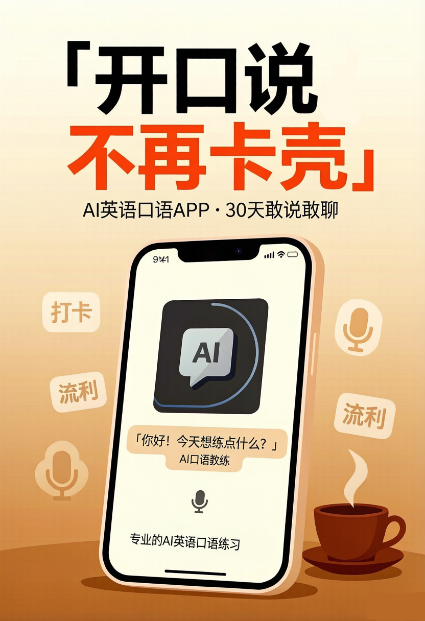 AI英语学习APP宣传短视频